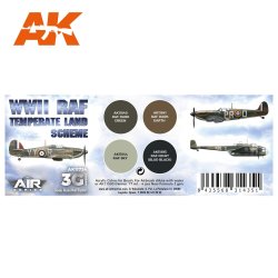 画像2: AKアクリル3G[AK11724][3G]WW2イギリス空軍テンペレートランドスキーム4色セット