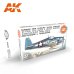 画像1: AKアクリル3G[AK11729][3G]WW2アメリカ海軍・海兵隊航空機カラー6色セット (1)