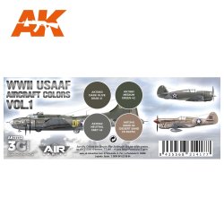 画像2: AKアクリル3G[AK11732][3G]WW2アメリカ陸軍航空隊カラー4色セット1