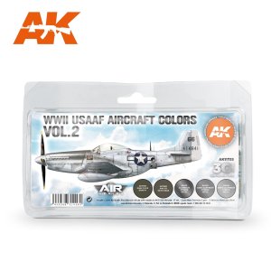 画像1: AKアクリル3G[AK11733][3G]WW2アメリカ陸軍航空隊カラー5色セット2 (1)