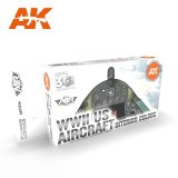 AKアクリル3G[AK11734][3G]WW2アメリカ航空機インテリアカラー6色セット