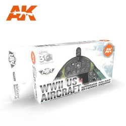 画像1: AKアクリル3G[AK11734][3G]WW2アメリカ航空機インテリアカラー6色セット