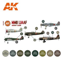 画像2: AKアクリル3G[AK11735][3G]WW2日本陸軍機カラー8色セット