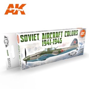画像1: AKアクリル3G[AK11741][3G]ソビエト航空機カラー8色セット1941-1945 (1)