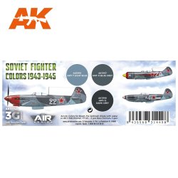 画像2: AKアクリル3G[AK11742][3G]ソビエト戦闘機カラー3色セット1943-1945