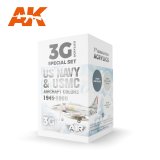 AKアクリル3G[AK11745][3G]アメリカ海軍・海兵隊航空機カラー3色セット1945-1980