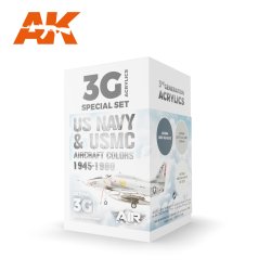 画像1: AKアクリル3G[AK11745][3G]アメリカ海軍・海兵隊航空機カラー3色セット1945-1980