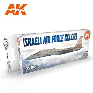 画像1: AKアクリル3G[AK11752][3G]イスラエル空軍航空機カラー8色セット (1)