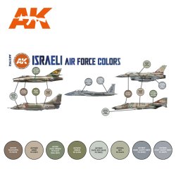 画像2: AKアクリル3G[AK11752][3G]イスラエル空軍航空機カラー8色セット