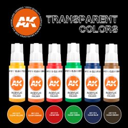 画像2: AKアクリル3G[AK11758][3G]透明6色セット