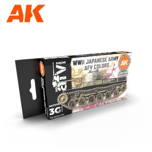 画像1: AKアクリル3G[AK11774][3G]WW2日本陸軍AFVカラー3G6色セット (1)