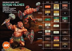 画像17: AKインタラクティブ3G[AK11777]セルジオ・ビルチェス シグネチャー3Gアクリル14色セット+フィギュア付き