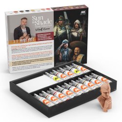 画像2: AKインタラクティブ[AK11787][3G]サンアンドトーン14色セット・バストフィギュア付き by キリル・カネフ