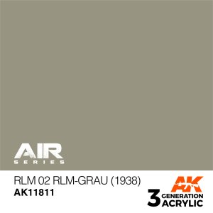 画像1: AKアクリル3G[AK11811][3G]RLM 02 RLMグラウ (1938) (1)