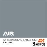 AKアクリル3G[AK11843][3G]RAFミディアムシーグレイBS381C/637