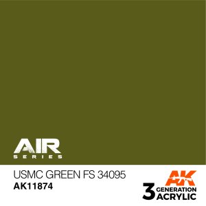 画像1: AKアクリル3G[AK11874][3G]USMCグリーン FS34095 (1)