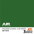 AKアクリル3G[AK11919][3G]レドーム&ホイールハブグリーン