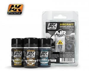画像1: AKインタラクティブ[AK02000]航空機エンジンウェザリングセット (1)