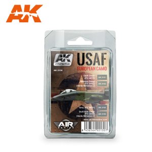 画像1: AKインタラクティブ[AK02130]アメリカ戦術航空団・ヨーロッパ迷彩カラーズ (1)