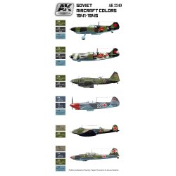 画像2: AKインタラクティブ[AK2240]ソビエト航空機カラーセット 1941-1945