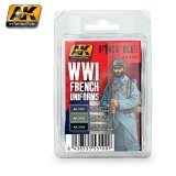 AKインタラクティブ[AK03100] WWIフランス軍ユニフォームカラーセット