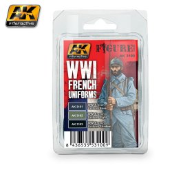 画像1: AKインタラクティブ[AK03100] WWIフランス軍ユニフォームカラーセット