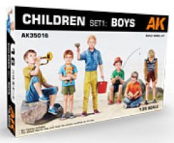 画像2: AKインタラクティブ[AK35016]少年フィギュアセット1/35