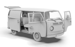 画像13: AKインタラクティブ[AK35025]T2バン 1972年型(1/35) 商用車