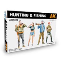 AKインタラクティブ[AK35026]ハンティング＆フィッシング・フィギュアセット(1/35)
