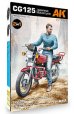 画像3: AKインタラクティブ[AK35027]オフロードバイクCG125(1/35)