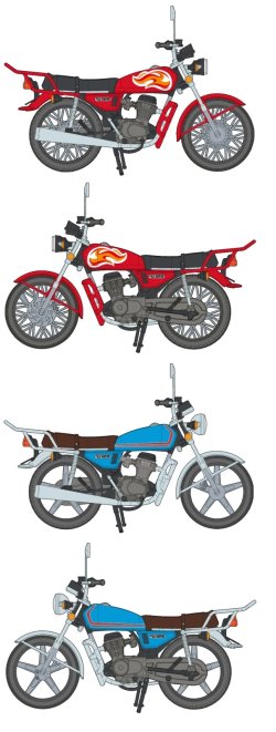 画像7: AKインタラクティブ[AK35027]オフロードバイクCG125(1/35)