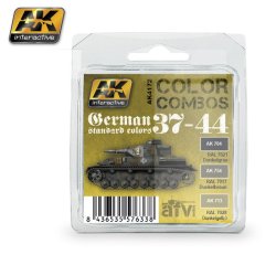 画像1: AKインタラクティブ[AK04172]WW2ドイツ戦車カラーコンボ37-44