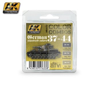 画像1: AKインタラクティブ[AK04172]WW2ドイツ戦車カラーコンボ37-44 (1)