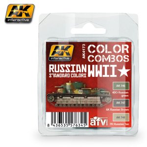 画像1: AKインタラクティブ[AK04173]WW2ロシア軍スタンダードカラーコンボ (1)