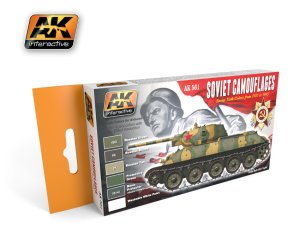画像1: AKインタラクティブ[AK00561]ソビエト戦車塗装セット (1)