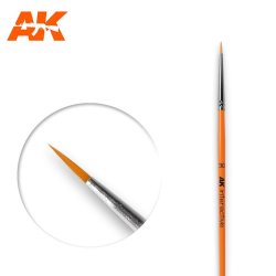 画像1: AKインタラクティブ[AK00601]丸筆3/0　人工毛