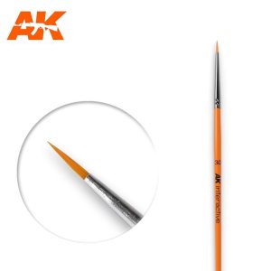 画像1: AKインタラクティブ[AK00601]丸筆3/0　人工毛 (1)