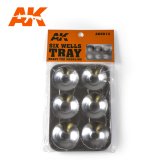 AKインタラクティブ[AK09014]アルミニウム角形パレット6マス