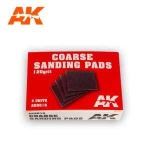 画像1: AKインタラクティブ[AK09016]サンディングパッド・荒目120番・4枚入り (1)