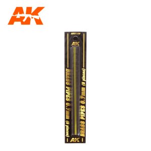 画像1: AKインタラクティブ[AK09106]真鍮パイプ 0.7mm径 5本入り (1)