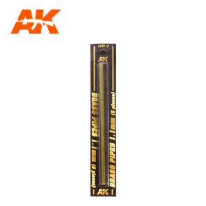 画像1: AKインタラクティブ[AK09110]真鍮パイプ 1.1mm径 5本入り (1)