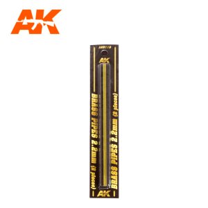 画像1: AKインタラクティブ[AK09119]真鍮パイプ 2.2mm径 2本入り (1)