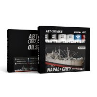 AKインタラクティブ[AKABT306]艦船向けグレー系油彩エフェクトセット