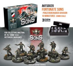 画像5: AKインタラクティブ[AKFS0020]フォーチュネイト・サンズ装甲擲弾兵師団・10体セット(30mmスケール)