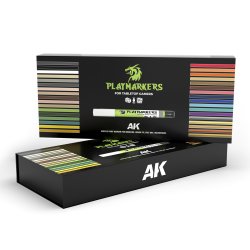 画像2: AKインタラクティブ[AKM150]プレイマーカー・デラックスボックス34色セット