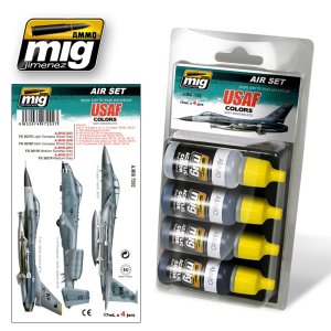 画像1: AMMO[AMIG7202]アメリカ空軍グレー系現用カラーセット (1)