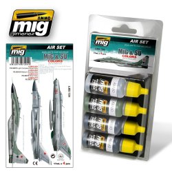 画像1: AMMO[AMIG7204]MiG＆Su戦闘機グレー塗装色セット