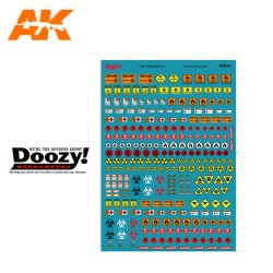 画像1: DOOZY[DZ035]危険物標識デカールセット