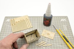 画像3: DOOZY[DZ037]レーザーカット自動車パーツ用木箱(1/24)1個入り