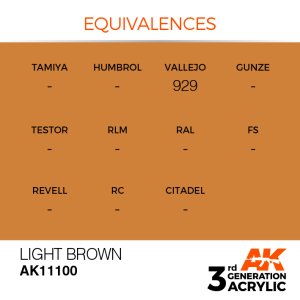 画像3: AKアクリル3G[AK11100][3G]ライトブラウン (3)